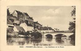 - Haute Saone - Ref -A257 - Pesmes - Chateau Et Pont - Chteaux - Ponts - Pourtourc Adre - Carte Bon Etat - Pesmes