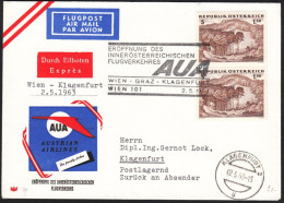 Austria 1963, Airmail Cover Wien To Klagenfurt W./special Postmark "Wien", Ref.bbzg - Other & Unclassified