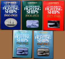 Conway's All The World's Fighting Ships 1860-1982. 5 Volumes. - Otros & Sin Clasificación