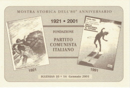 IGLESIAS  2001   80° ANNIV.. FONDAZIONE  PARTITO COMUNISTA ITALIANO   (NUOVA) - Iglesias