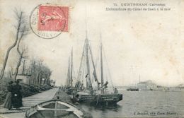 N°264 E -cpa Ouistreham -embouchure Du Canal De Caen à La Mer -bateau : Leonie-Emma De Dunkerque- - Fishing Boats