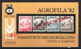 Hungary 1988. Agrofila SOZFILEX OVERPRINT Commemorative Sheet Special Catalogue Number: 1988/1. - Herdenkingsblaadjes