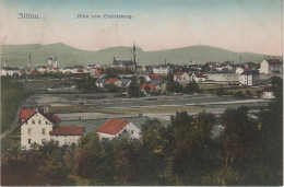 AK Zittau Blick Vom Eckartsberg Zittauer Gebirge Bei Oberseifersdorf Mittelherwigsdorf Oderwitz Hirschfelde Hainewalde - Zittau