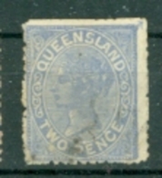 Australien Queensland 2 P. Gest. Königin - Gebraucht