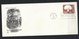 O) 1975 UNITED STATES - USA, TREE - LIBERTY TREE, POSTAL STATIONERY EMBOSSED, XF - 1961-80