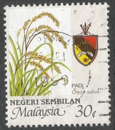 Negri Sembilan (Malaysia). 1986 Agricultural Products. 30c Used SG 123 - Negri Sembilan