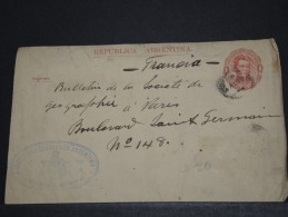 ARGENTINE - Entier Env Pour Paris - A Voir - P17703 - Interi Postali