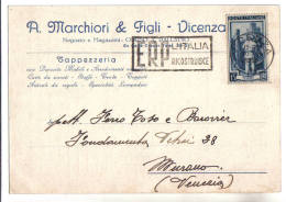 Vicenza, Commerciale A. Marchiori & Figli - F.G. - Anni ´1940/1950 - Vicenza