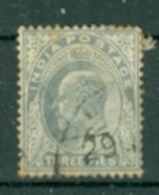 Indien 3 Pies Gest. König Edward VII. - 1902-11 King Edward VII