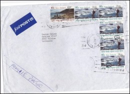 NEW ZEALAND Brief Postal History Envelope Air Mail NZ 012 Landscape Scenic Walks - Storia Postale