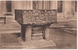 UK, Winchester Cathedral Font, Unused Postcard [17173] - Winchester