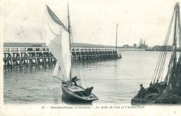 N°304 E -cpa Ouistreham -la Jetée De L'Est Et L'avant Port- - Ouistreham