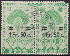 Madagascar 1945 "London Serie With Overloading"  (Yv 296 ) Used Nice Cancellation Tananarive - Unused Stamps