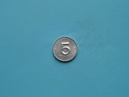 1952 A - 5 Pfennig - KM 6 ( Uncleaned Coin / For Grade, Please See Photo ) !! - 5 Pfennig