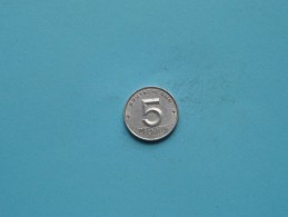 1952 A - 5 Pfennig - KM 6 ( Uncleaned Coin / For Grade, Please See Photo ) !! - 5 Pfennig