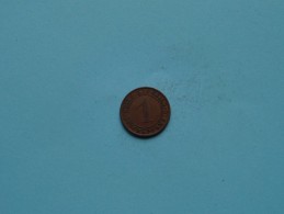 1924 J - 1 Pfennig - KM 30 ( Uncleaned Coin / For Grade, Please See Photo ) !! - 1 Rentenpfennig & 1 Reichspfennig