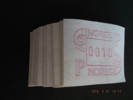 50 X NORGE Frama ATM - Automaatzegels [ATM]