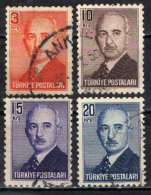 TURCHIA - 1948 - EFFIGIE DEL PRESIDENTE ISMET INONU - USATI - Used Stamps