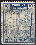 TURCHIA - 1940  - ENTENTE BALCANIQUE - USATO - Used Stamps