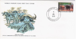 Congo 1978 FDC WWF W.W.F. Fauna African Buffalo Or Cape Buffalo Syncerus Caffer Cow Buffle D'Afrique - FDC