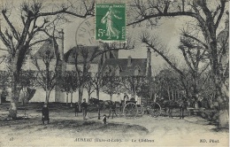 13-AUNEAU -le Château - Ed. N D - Animé, Attelages - Auneau