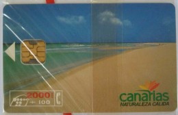 SPAIN - Chip - 2000+100 Units - Canarias - CP-036 - Mint Blister - Colecciones