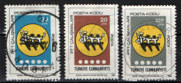 TURCHIA - 1985 - INTRODUZIONE DEL CODICE DI AVVIAMENTO POSTALE IN TURCHIA - USATI - Usados