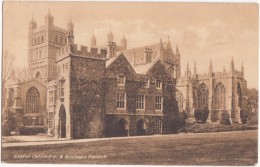 UK, Exeter Cathedral & Bishops Palace, 1913 Used Postcard [17235] - Exeter