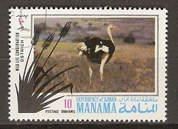 MANAMA     -     AUTRUCHE    -     Oblitéré. - Ostriches