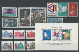 Luxembourg: Année 1969 ** (manque 738/ 739) - Annate Complete