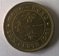 Hong Kong - 10 Cents 1961 - Elizabeth II - - Hongkong