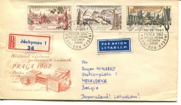 RECOMMENDED LETTER From 1962 From Jachymov To Belgium  - VERY NICE - See Scan - Brieven En Documenten