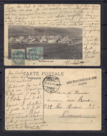 GARE DES VERRIERES DE JOUX (DOUBS) : Rare Marque Linéaire Sur Carte Postale Des Verrières De Joux (Suisse) - Cachets Manuels