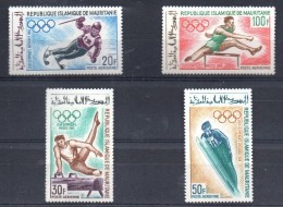 MARITANIE Jeux Olympiques MEXICO 68. Yvert N° PA 73/76** MNH - Ete 1968: Mexico