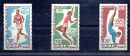 MARITANIE Jeux Olympiques MEXICO 68. Yvert N° PA 90/92* MLH - Estate 1968: Messico