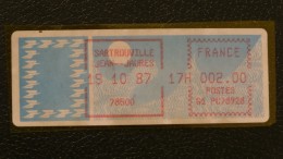 1987 Timbre De Distributeurs "Papier Carrier" N°113 "Sartrouville 19.10.87" Neuf** TB, 0,25 € (cote 4,60 €) - 1985 « Carrier » Papier