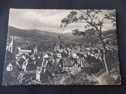 Delcampe - CPSM H 100 Munster Vue Générale Tampon Foire Aux Vins D Alsace Colmar 10 19 Aout 1956 - Munster