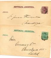 ARGENTINIEN  2  Uralte Ganzsachenumschläge - Entiers Postaux