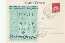 Algérie Carte Journée Du Timbre Constantine 1942                      TDA105 - Lettres & Documents