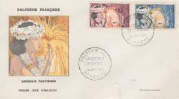 Enveloppe 1er Jour  POLYNESIE    Danseuses  Tahitiennes   PAPEETE   1964 - FDC