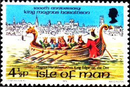 DRAGON BOATS-KING HARALDSON-ISLE OF MAN-1974-SCARCE-MNH-B9-497 - Sonstige (See)