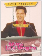 VINCENT GRENADINES SHEET ELVIS PRESLEY SINGERS ACTORS CINEMA MUSIC - Elvis Presley