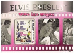 VINCENT GRENADINES SHEET ELVIS PRESLEY SINGERS ACTORS CINEMA MUSIC - Elvis Presley