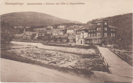 AK Riesengebirge Spindlermühle Spindleruv Mlyn Hotel Gasthof Elbe Brücke Kirche Schüsselberg Bei Friedrichstal Bedrichov - Sudeten