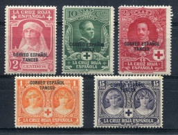1926-MAROC -TANGER-RED CROSS- 5 VAL. M.N.H. LUXE !! - Spanish Morocco