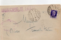 1945  LETTERA CON ANNULLO LICATA AGRIGENTO - Otros & Sin Clasificación