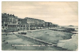 RB 1092 - Early Postcard - St Leonards On Sea & Hastings Pier - Sussex - Hastings