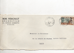 Afrique Occidentale Française Enveloppe Du 22 Mars 1955 De Dakar Pour Paris - Covers & Documents