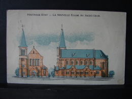 CP. 1508. Hautrage-Etat. La Nouvelle église Du Sacré Coeur - Saint-Ghislain