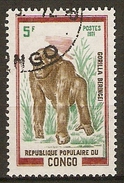 CONGO     -    GORILLE     -      Oblitéré - Gorilles